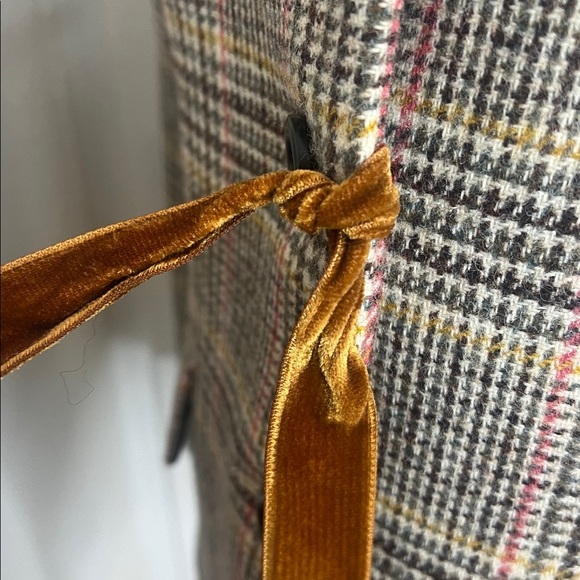 J. Crew Plaid Regent Blazer w/Velvet Tie Size 10 - Picture 10 of 10
